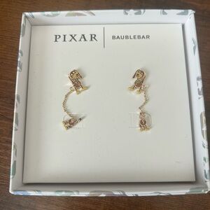 BaubleBar x Pixar Slinky Dog double piercing Dangling Stud Earrings